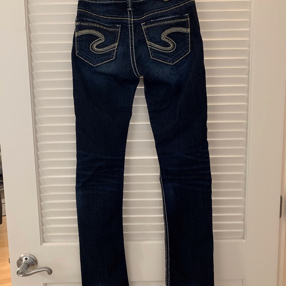 GUC Skinny Jeans: Dark Wash, Flattering Fit, Berkley, Low-Rise 25w x 32l - Picture 3 of 13